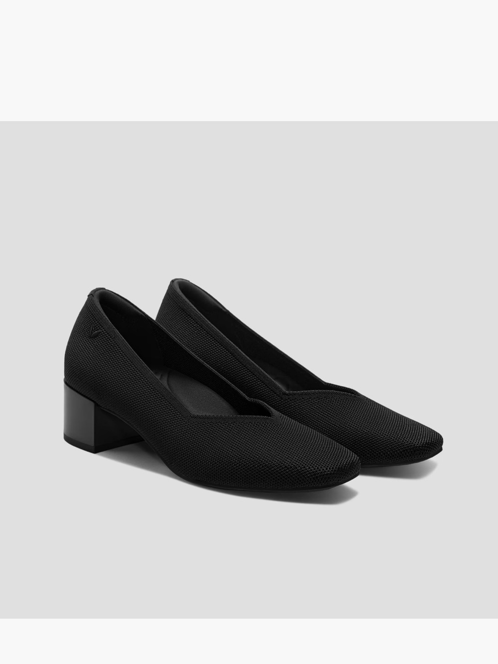Vivaia Square Toe Chunky Heel Megan Women’s US 10.5 EU 41.5 Black Stress Free - Picture 13 of 14